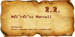 Mérész Marcell névjegykártya