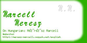 marcell meresz business card